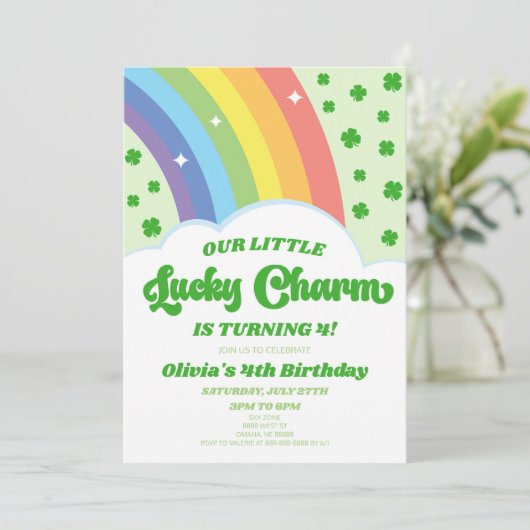 Onze Lucky Charm St. Patrick's Day verjaardagsfees Kaart (Staand voorkant)