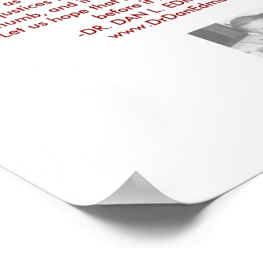 ONZE MAATSCHAPPIJ IN DISTRESS POSTER (Hoek)