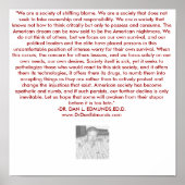 ONZE MAATSCHAPPIJ IN DISTRESS POSTER (Voorkant)