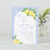 Onze Main Squeeze wordt 70 Lemon Italiaanse verjaa Kaart (Staand voorkant)