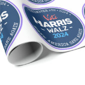 Onze Make America Sane Again Harris Walz 2024 Cadeaupapier (Rol Hoek)