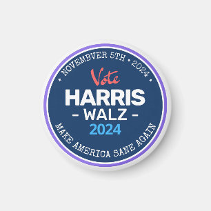 Onze Make America Sane Again Harris Walz 2024 Magneet