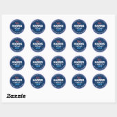 Onze Make America Sane Again Harris Walz 2024 Ronde Sticker (Vel)