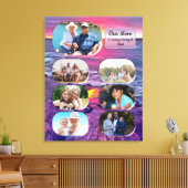 Onze mama familie Sunset 0911 Art Canvas Afdruk (Insitu (Woonkamer))