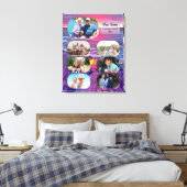 Onze mama familie Sunset 0911 Art Canvas Afdruk (Insitu (Slaapkamer))