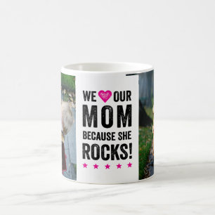 Onze mama Rocks Foto Mok