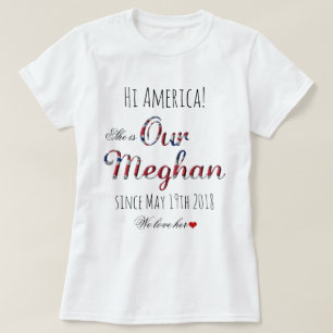 Onze Meghan Markle United Kingdom Royal Wedding Fu T-shirt