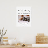 Onze mensen gaan trouwen Welkomstbord Poster (Keuken)