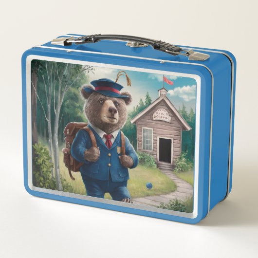 Onze metalen eenhoorn lunchbox (Achterkant)