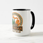 Onze Michigan reist officiële logo mok (Voorkant rechts)