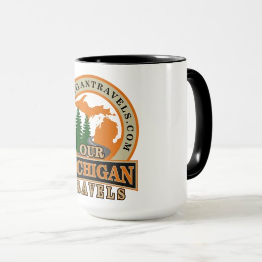 Onze Michigan reist officiële logo mok (Voorkant rechts)