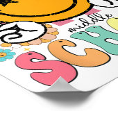 Onze middelbare school groovy afstuderen laatste d poster (Hoek)