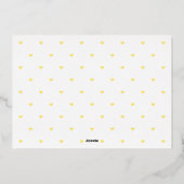 Onze 'Mirakel Folie Baby Birth' aankondiging (Achterkant)