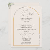 Onze moderne Arch met het echte Folie Wedding Prog Kaart (Voorkant / Achterkant)