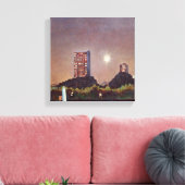 Onze moderne maan canvas afdruk (Insitu (Woonkamer))