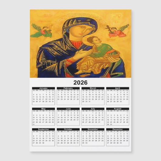 Onze Moeder van Altijddurende Bijstand 2026 Kalend (Voorkant)