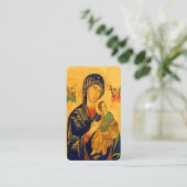 Onze Moeder van Altijddurende Hulp met Gebed Informatiekaartje (Staand voorkant)