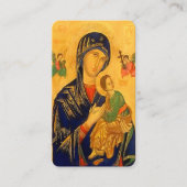 Onze Moeder van Altijddurende Hulp met Gebed Informatiekaartje (Voorkant)