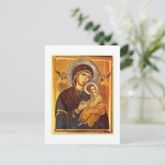 Onze moeder van de persoonlijke hulp briefkaart (Staand voorkant)