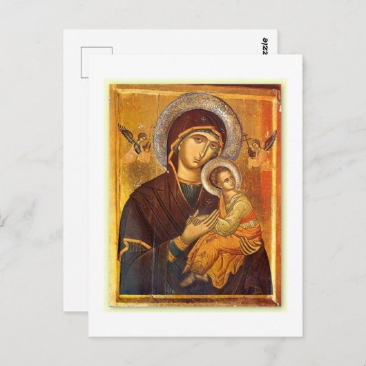 Onze moeder van de persoonlijke hulp briefkaart (Voorkant / Achterkant)