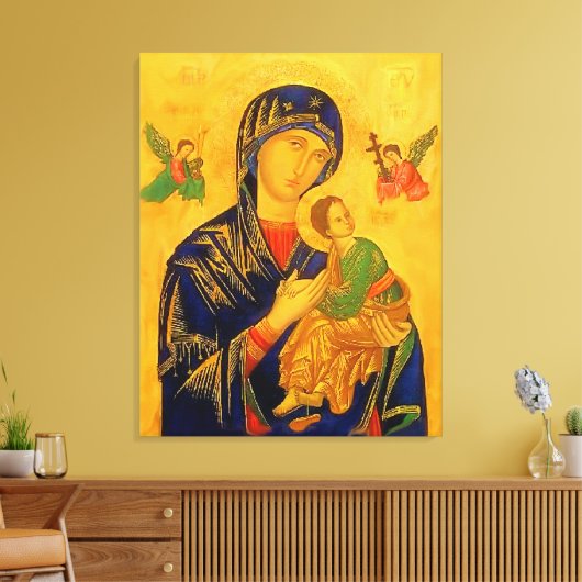 Onze moeder van de persoonlijke hulp canvas afdruk (Insitu (Woonkamer))