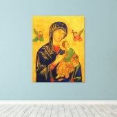 Onze moeder van de persoonlijke hulp canvas afdruk (Insitu (Houten vloer))