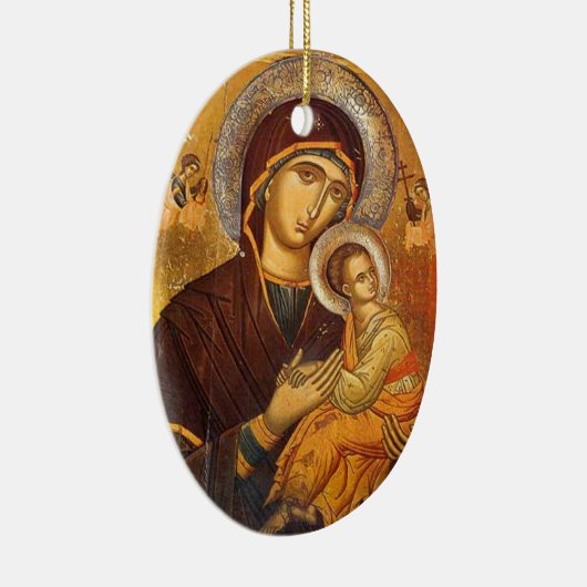 Onze moeder van de persoonlijke hulp keramisch ornament (Rechts)