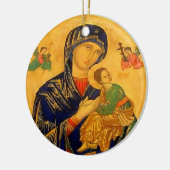 Onze moeder van de persoonlijke hulp keramisch ornament (Links)