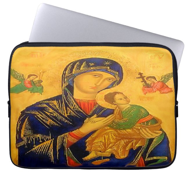 Onze moeder van de persoonlijke hulp laptop sleeve (Voorkant)