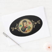 Onze moeder van de persoonlijke hulp ovale sticker (Envelop)