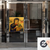 Onze moeder van de persoonlijke hulp raamsticker (Kantoordeur)