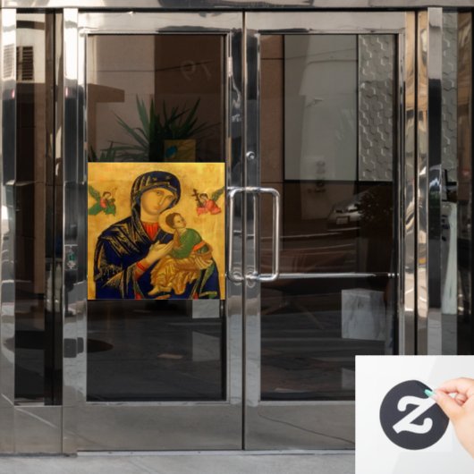 Onze moeder van de persoonlijke hulp raamsticker (Kantoordeur)