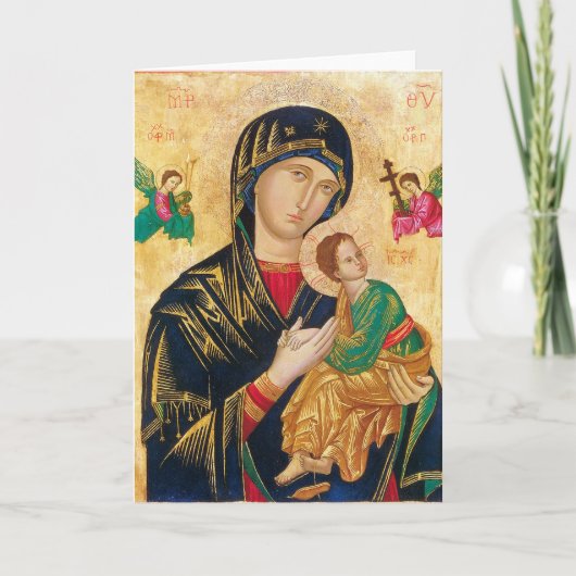Onze moeder van Perpetual Help Blessed Maagd Mary Kaart (Voorkant)