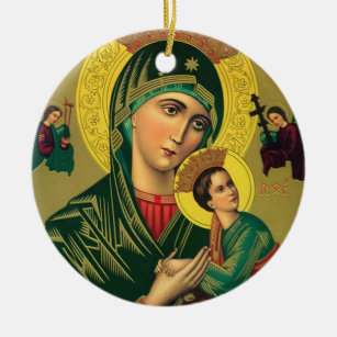 Onze moeder van Perpetual Help Jezus Keramisch Ornament