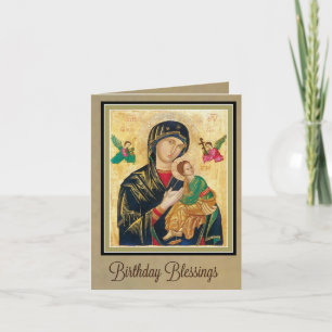 Onze Moeder van Perpetual Help Verjaardag Kaart