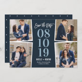 Onze momenten BEWERKBARE KLEUR Opslaan van de datu Save The Date (Voorkant / Achterkant)