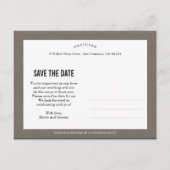 Onze momenten redden de datum Briefkaart - perzik (Achterkant)