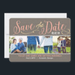 Onze Momenten Save The Date Kaart - Perzik<br><div class="desc">Moderne en stijlvolle save the date kaarten van Berry Berry Sweet Designs. Bezoek onze ontwerp showroom op WWW.BERRYBERRYSWEET.COM voor meer stijlvolle stationery ontwerpen. Andere kleuropties zijn beschikbaar.</div>