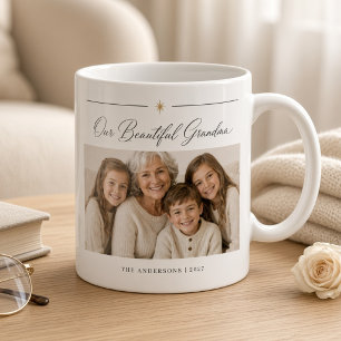 Onze Mooi Oma Gepersonaliseerde Kleinkinderen Foto Koffiemok