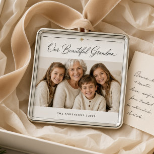 Onze mooie oma Persoonlijke kleinkinderen Metalen Ornament