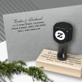 Onze namen Bruiloft Retouradres Rubberstempel