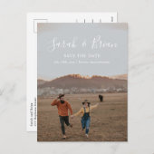 Onze namen slaan het datum Briefkaart op (Voorkant / Achterkant)