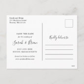 Onze namen slaan het datum Briefkaart op (Achterkant)