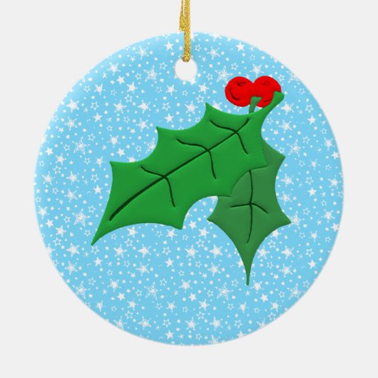 Onze negende kerst keramisch ornament (Achterkant)