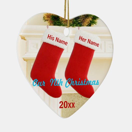 Onze negende kerst keramisch ornament (Rechts)