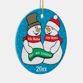 Onze negende kerst keramisch ornament (Rechts)