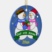 Onze negende kerst keramisch ornament (Rechts)