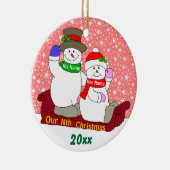 Onze negende kerst keramisch ornament (Rechts)