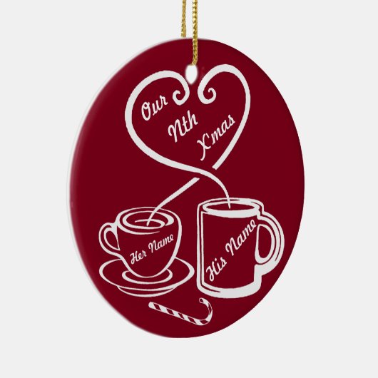 Onze negende kerst keramisch ornament (Rechts)