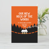 Onze nek van de bossen nieuwe adresaankondiging kaart (Staand voorkant)